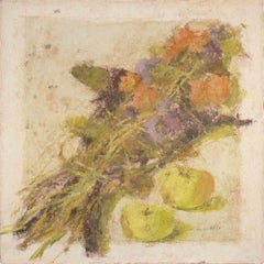 Naturaleza muerta - Pintura al óleo de Franco Marzilli - Años 70