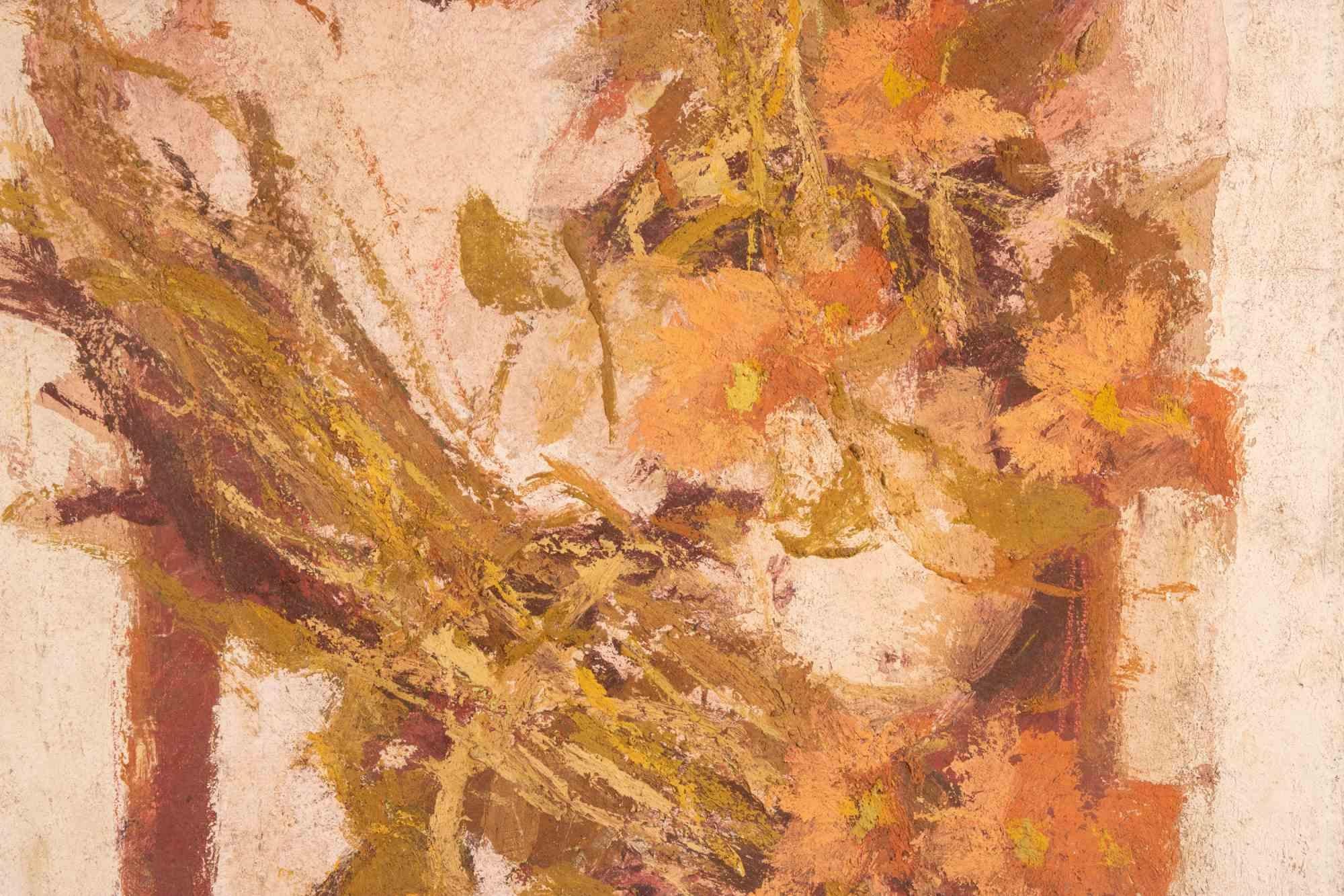Oil on canvas realized by Franco Marzilli (1934-2010) in 1970s.

Hand signed lower left.

Very good condition.

Franco Marzilli was born in Rome in 1934. He received his first artistic training by attending the Preparatory School for Ornamental Arts