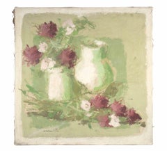 Still Life - Oil Painting by Franco Marzilli - 1970s