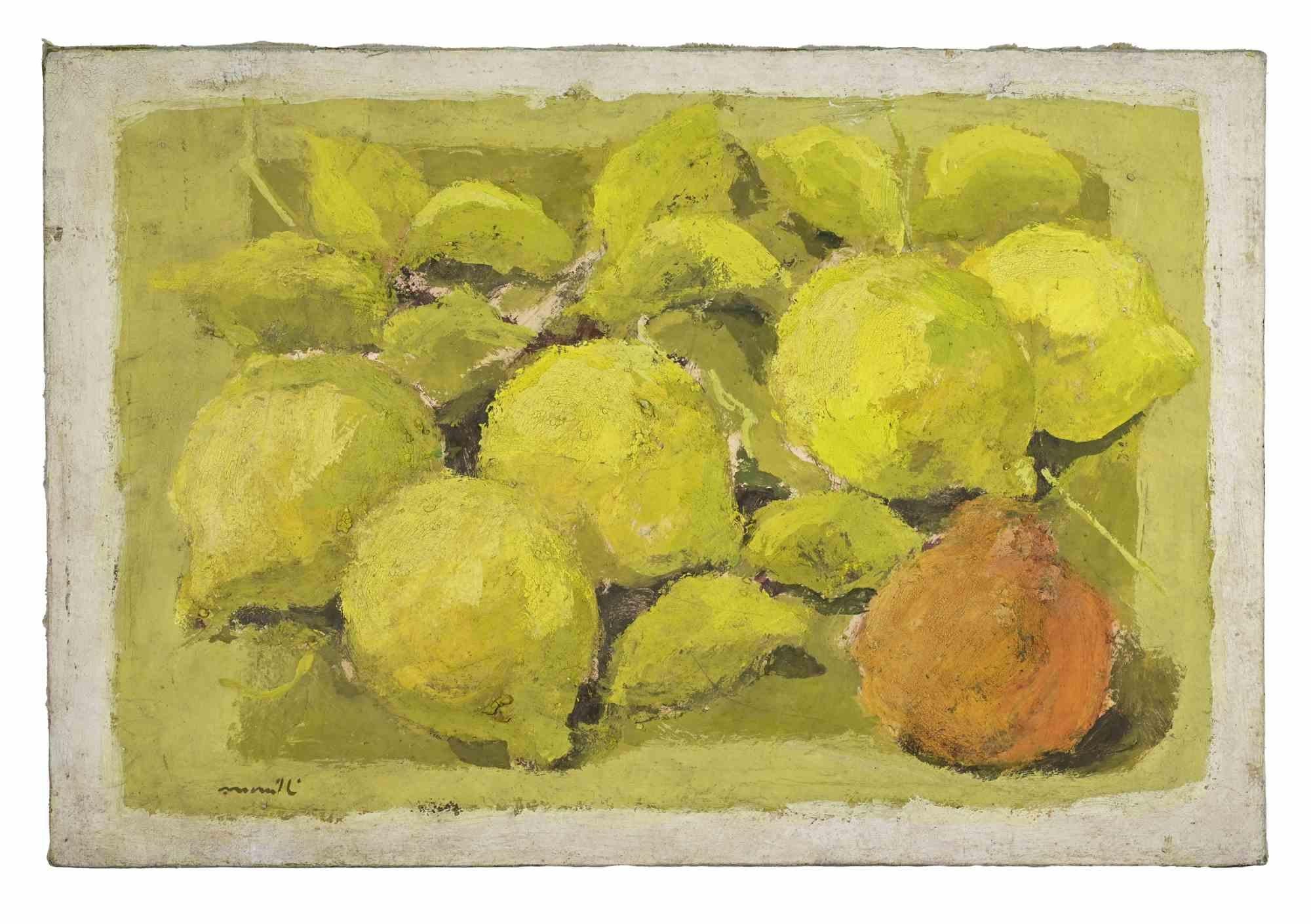 Huile sur toile réalisée par Franco Marzilli (1934-2010) dans les années 1970.

Main signée en bas à droite.

Très bon état.

Franco Marzilli est né à Rome en 1934. Il a reçu sa première formation artistique en fréquentant l'École préparatoire aux