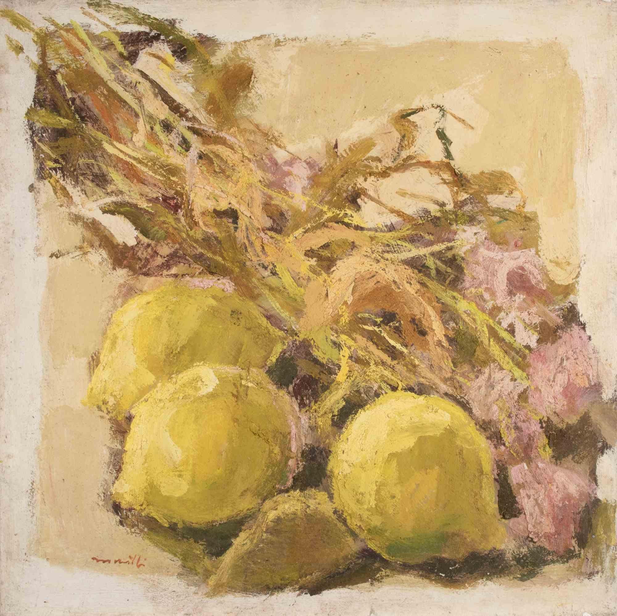 Oil on canvas realized by Franco Marzilli (1934-2010) in 1970s.

Hand signed lower right.

Very good condition.

Franco Marzilli was born in Rome in 1934. He received his first artistic training by attending the Preparatory School for Ornamental