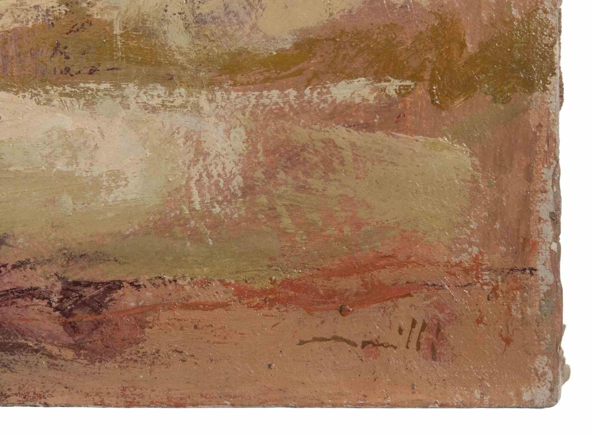 Blick auf die Bucht - Ölgemälde von Franco Marzilli - 1970er Jahre im Angebot 3