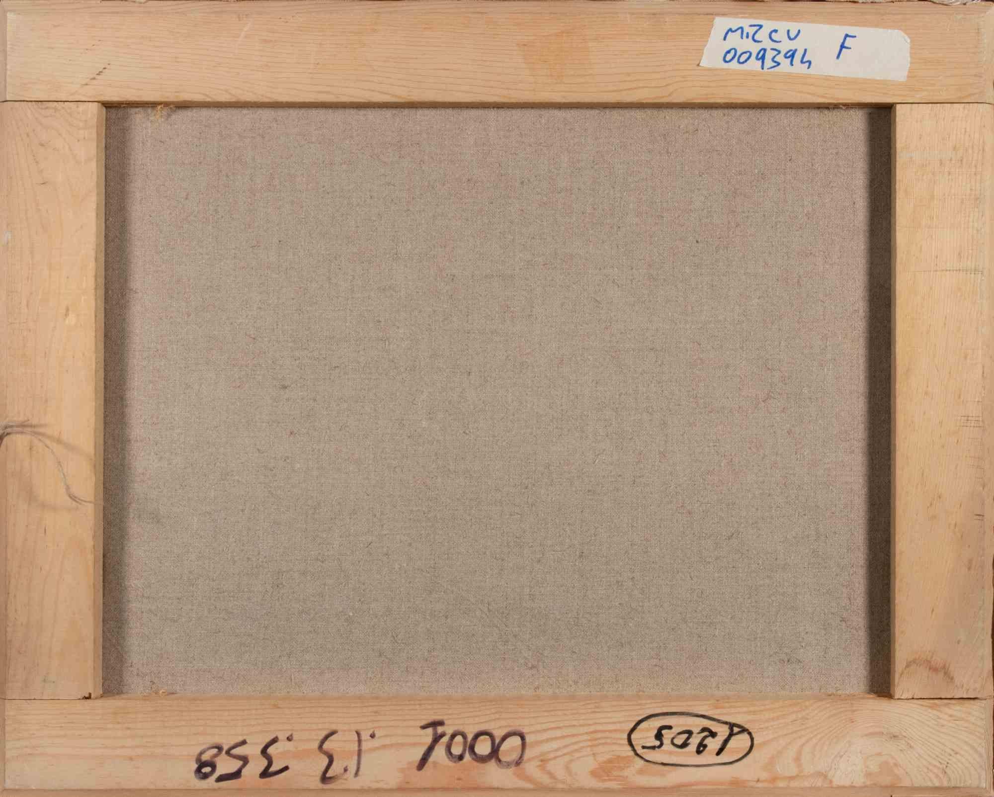 Blick auf die Bucht - Ölgemälde von Franco Marzilli - 1970er Jahre im Angebot 4