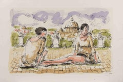 Ballerine - Acquaforte di Franco Marzilli - Anni '80