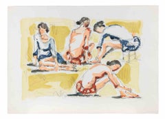 Ballerine - Litografia di Franco Marzilli - Anni '80