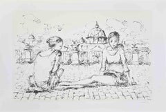 Ballerine - Litografia di Franco Marzilli - Anni '80