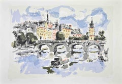 Vista de París - Serigrafía de Franco Marzilli - Años 90