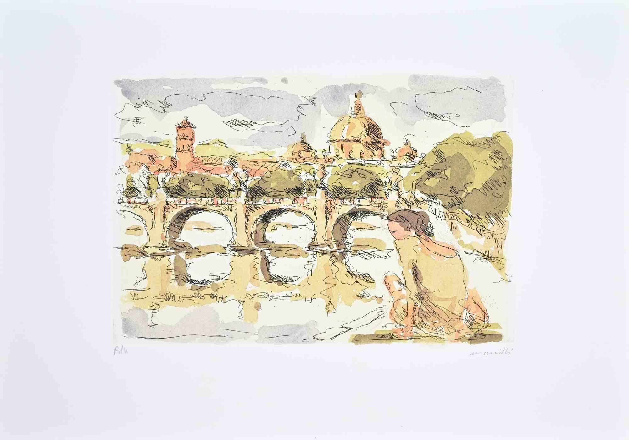 Etching realized by Franco Marzilli in 1980s.

Hand signed in pencil.

Artist proof.

Excellent condition.