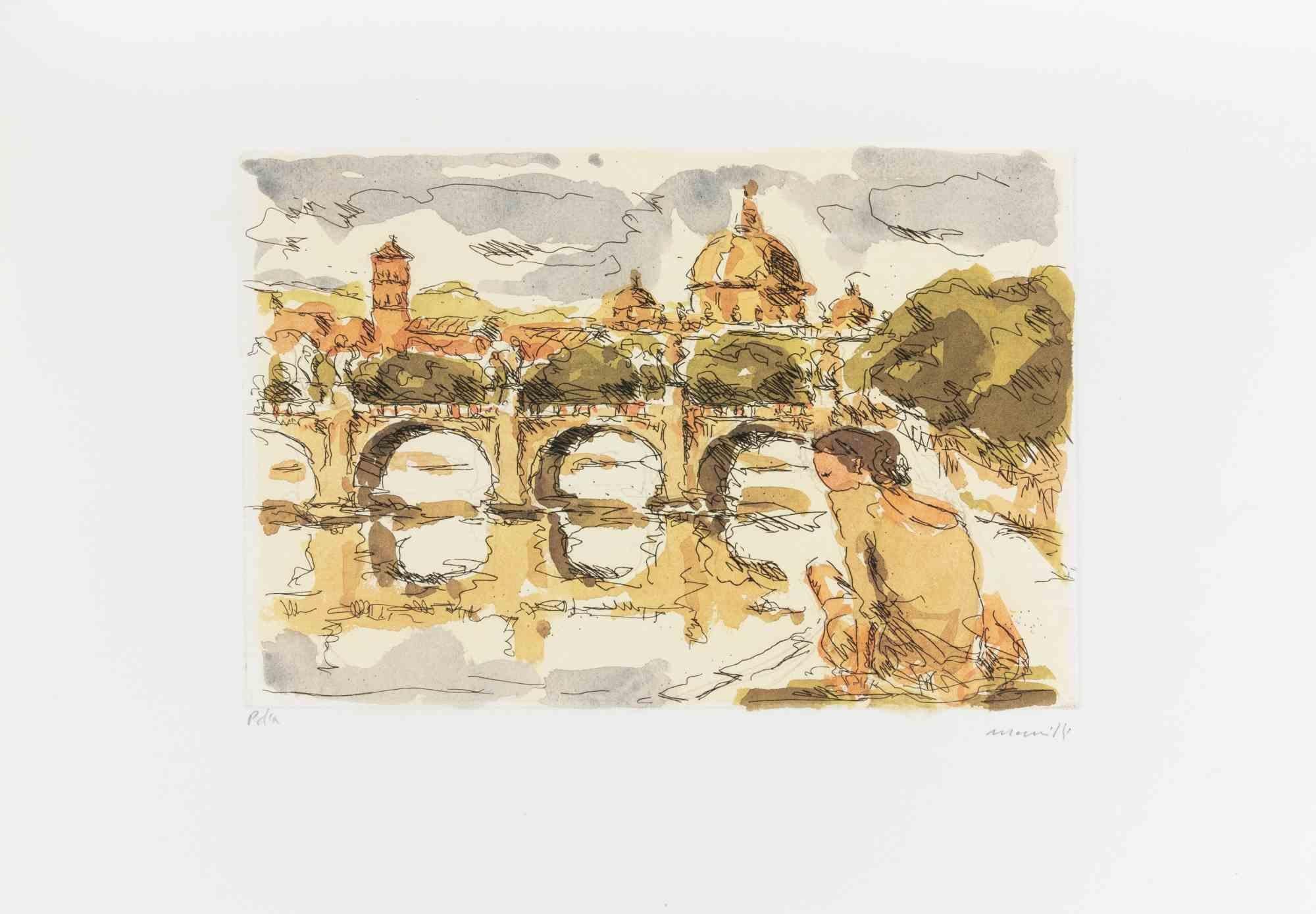 Etching realized by Franco Marzilli in 1980s.

Hand signed in pencil.

Artist proof.

Excellent condition.