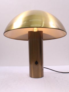 Franco Mirenzi Valenti 20th Mid Century Design Brushed Brass Table Lamp