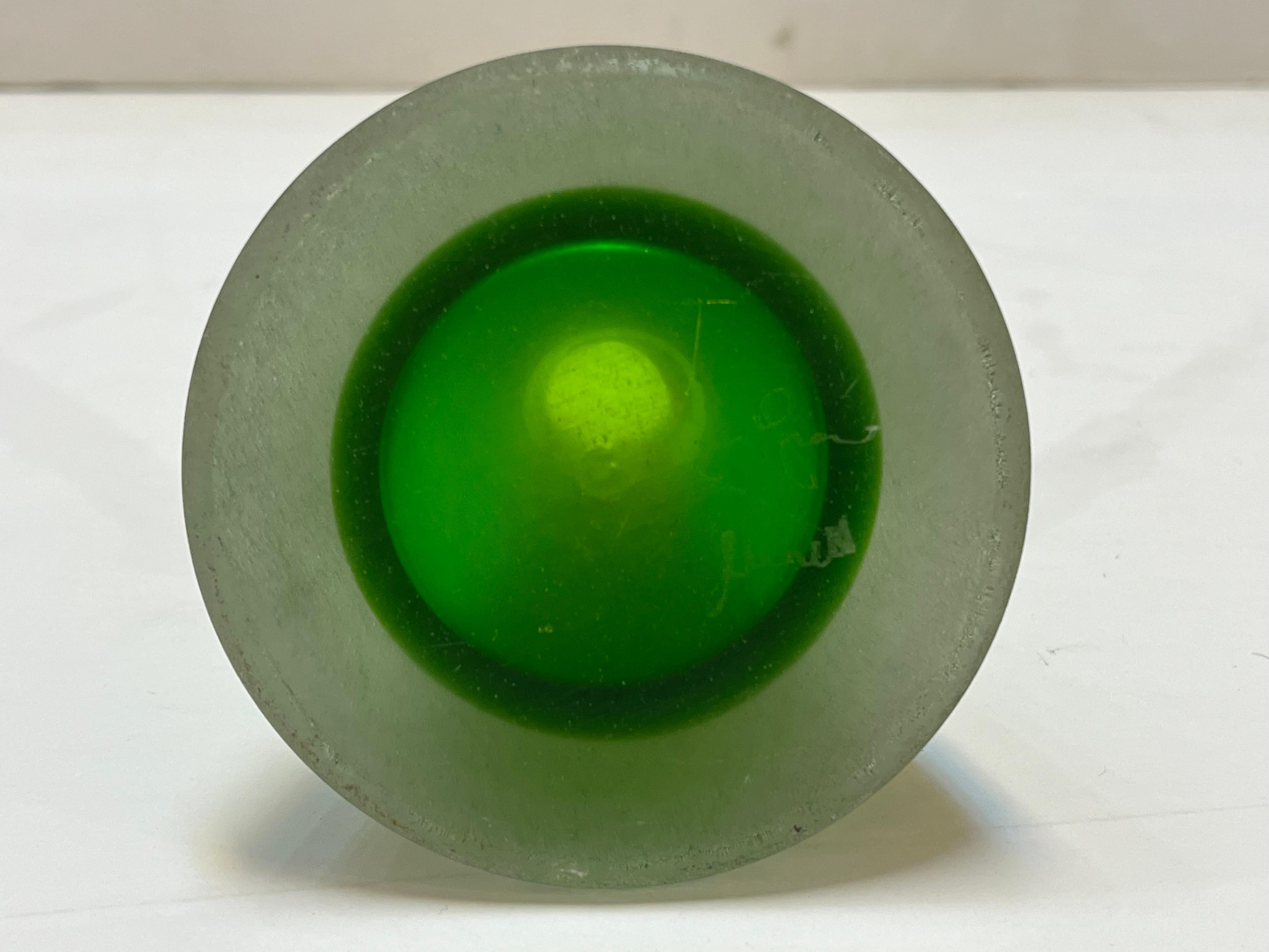 Franco Moretti circa 1980's 1990's Scavo Memphis Style Glass Perfume Bottle 9