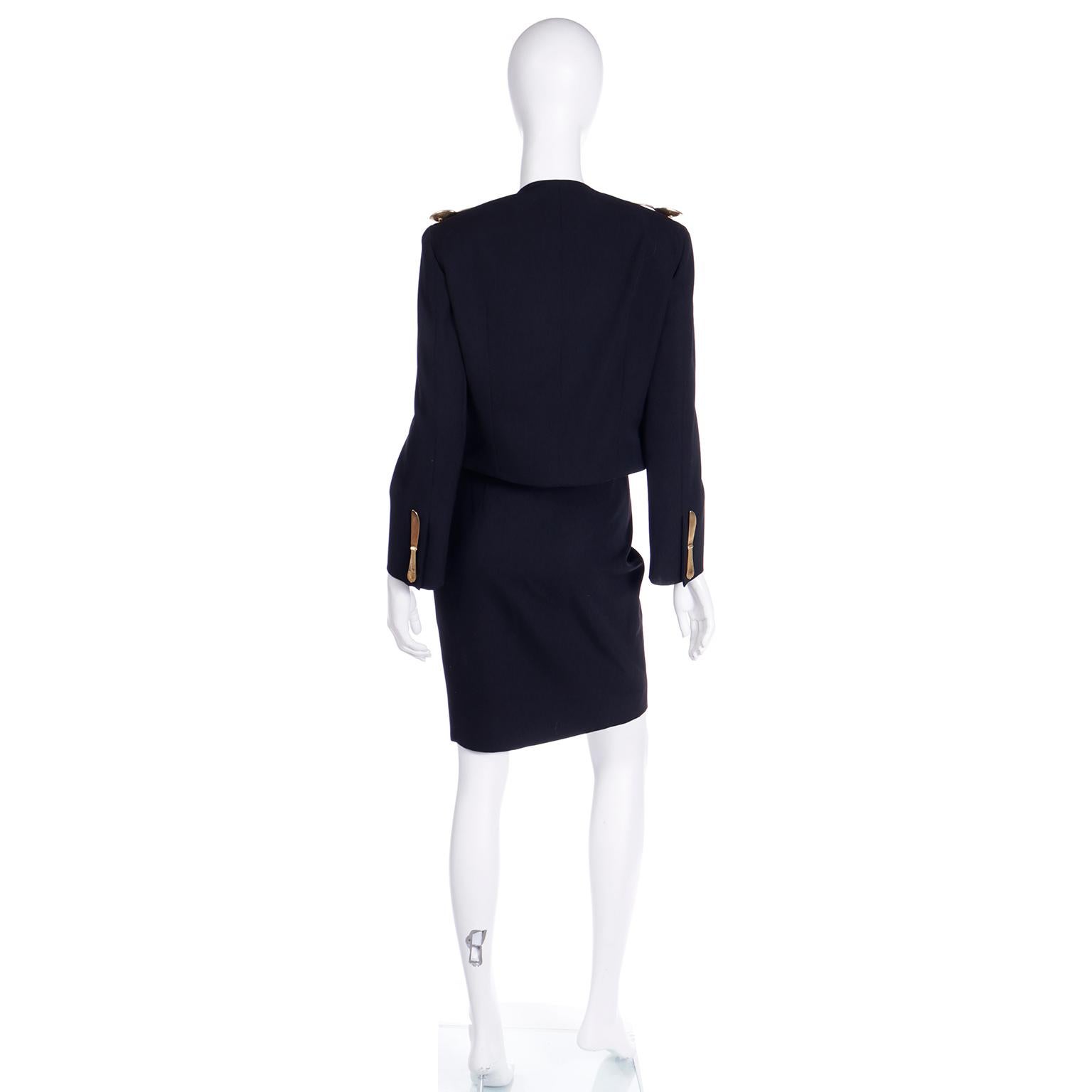 Franco Moschino Couture Dinner Suit Vintage Forks Knives & Spoons Skirt & Jacket 1