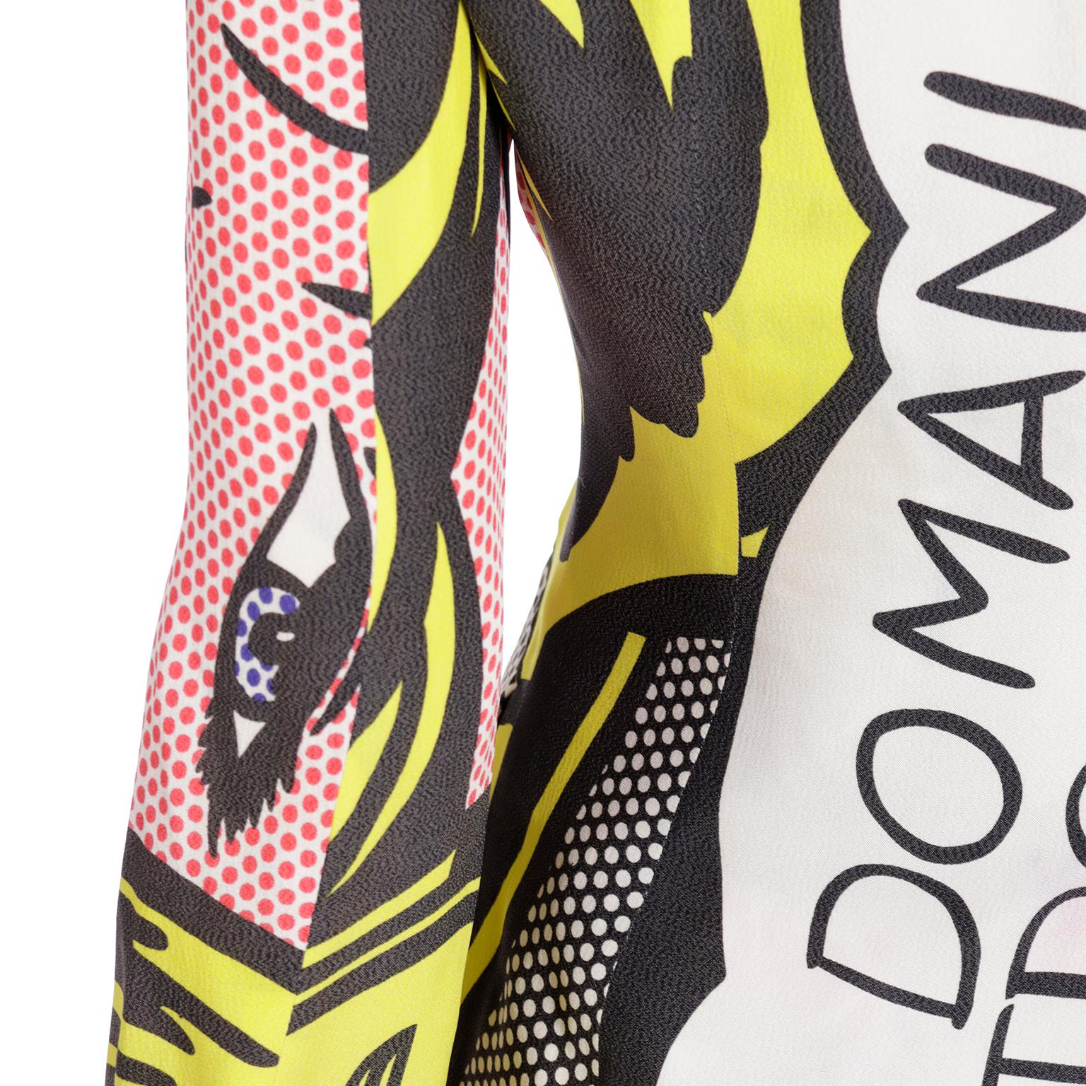 Franco Moschino Vintage 1991 Roy Lichtenstein Pop Art Inspired Jacket 8