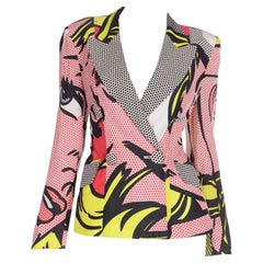 Franco Moschino Vintage 1991 Roy Lichtenstein Pop Art Inspired Jacket