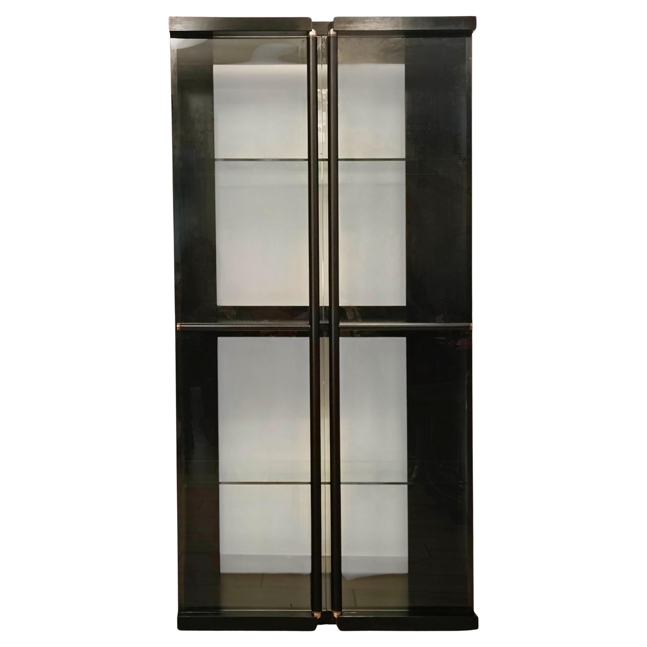 Franco Poli for Bernini "Castelvecchio" Display Cabinet, Italy 1985s For Sale