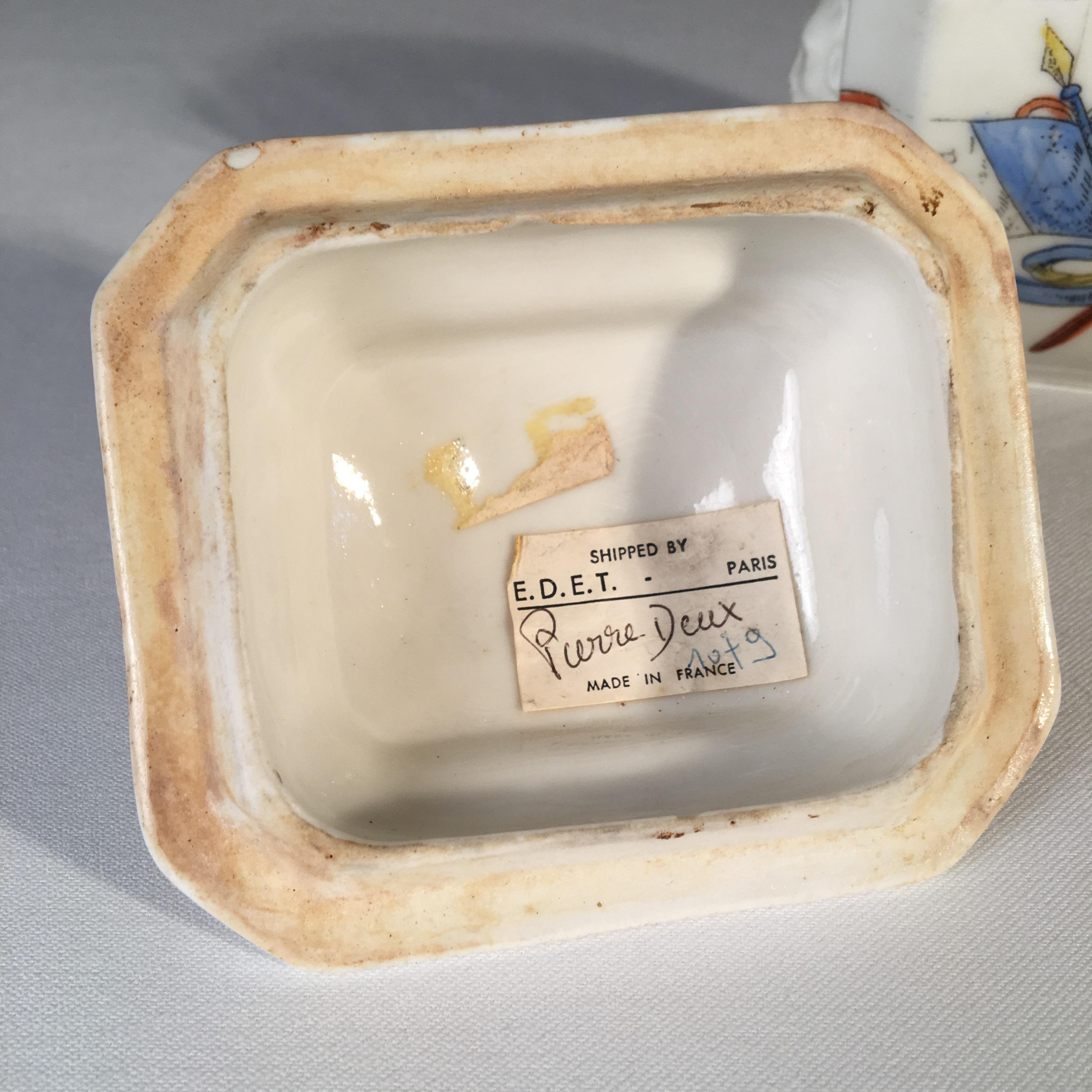 Porcelain Franco-Prussian War Commemorative Sugar Bowl