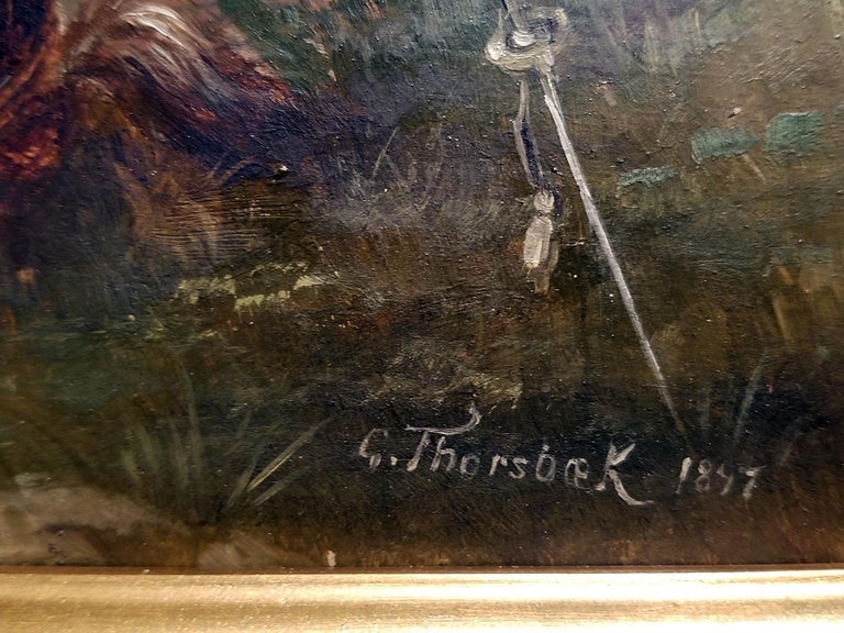 Franco Prussian War Oil On Board By G Thorsbaek 1897 At 1stdibs