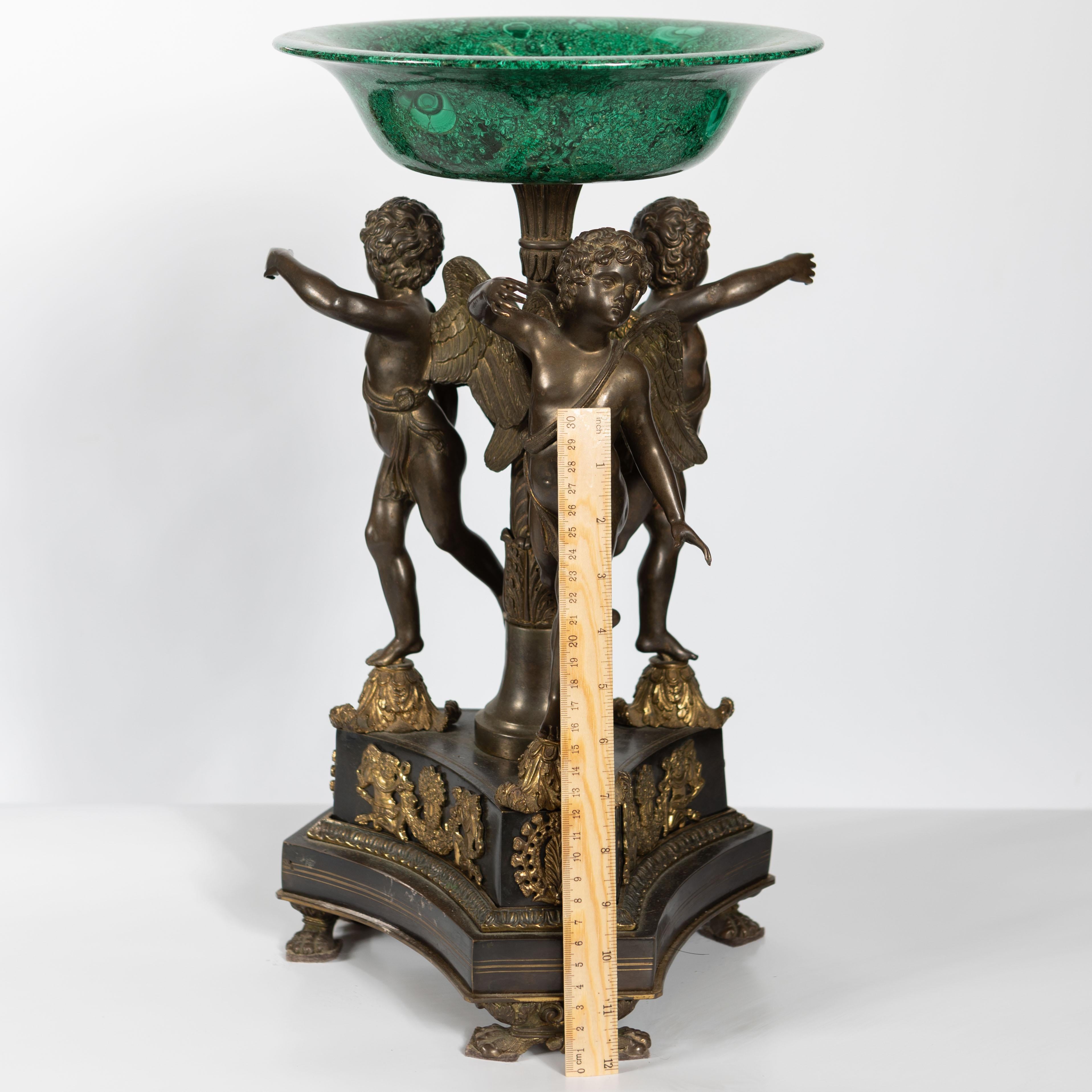 Centre de table de Putti ailés franco-russe du 19ème siècle Bon état - En vente à Nottingham, GB