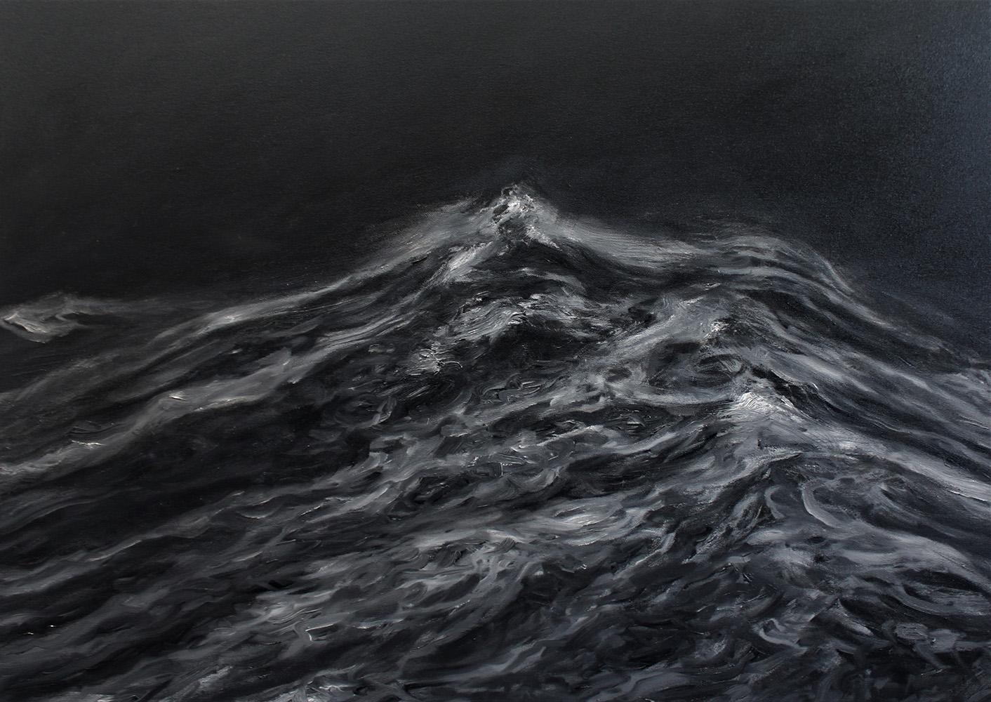 Ardour by F. S. Borquez - Contemporary Oil Painting, Seascape, Ocean waves