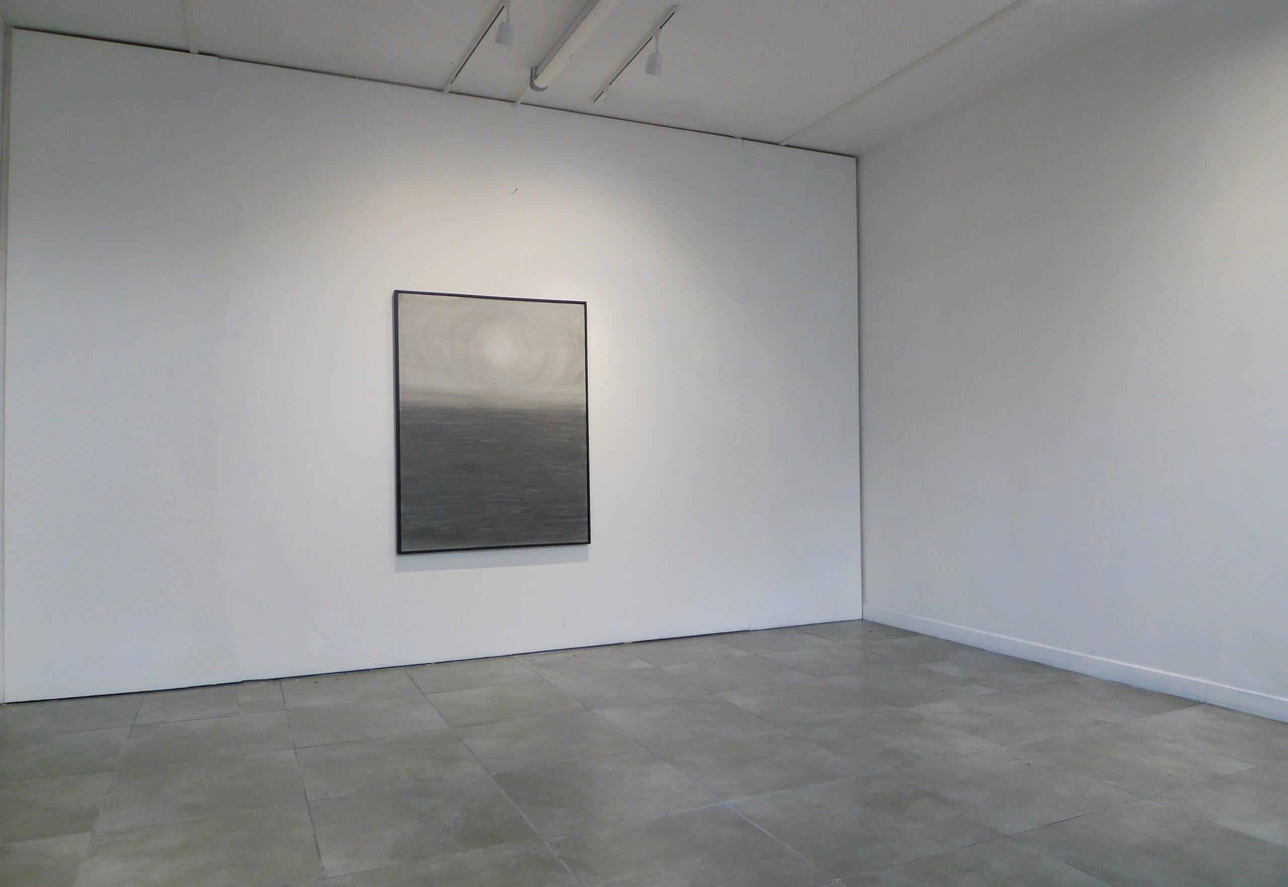 Astre by Franco Salas Borquez - Contemporary seascape painting, waves, dark tone For Sale 6