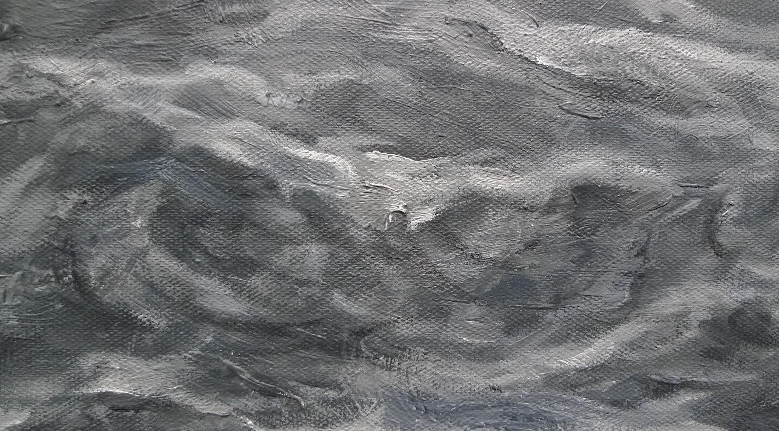 Black Sea by Franco Salas Borquez - Contemporary oil painting, seascape For Sale 4