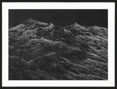 Dark Clamour by F. S. Borquez - Work on paper, contemporary, ocean waves