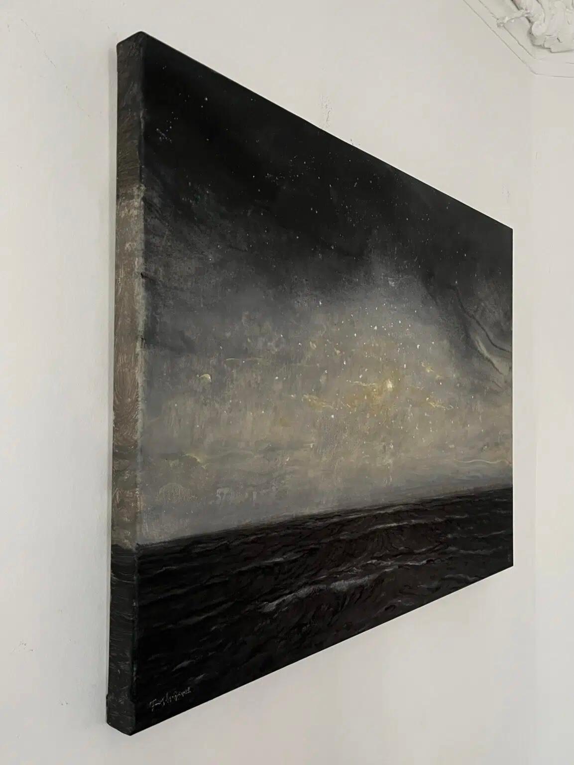 Dawn and dusk II by Franco Salas Borquez - Contemporary painting, ocean, waves im Angebot 4