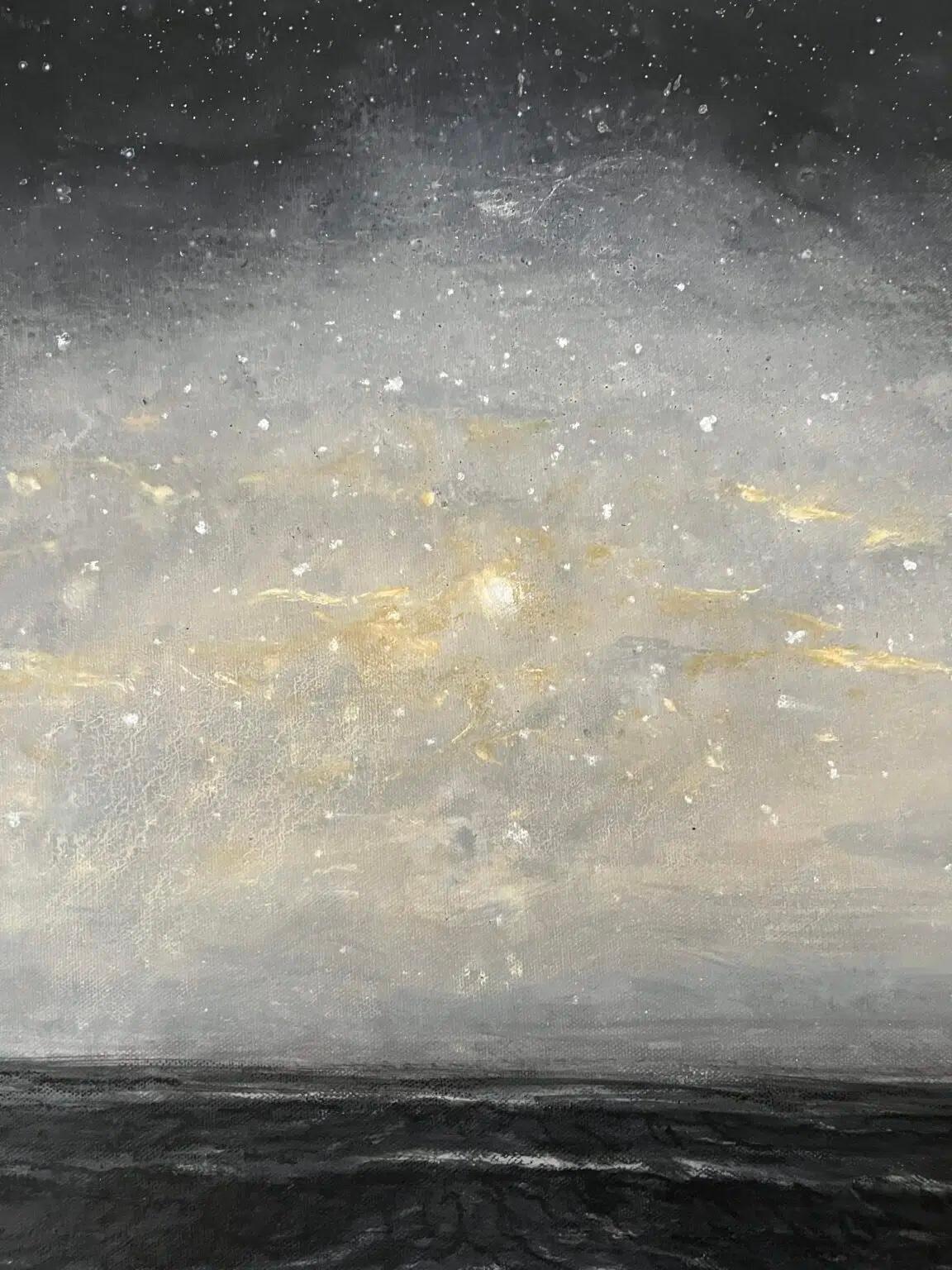 Dawn and dusk II by Franco Salas Borquez - Contemporary painting, ocean, waves im Angebot 6