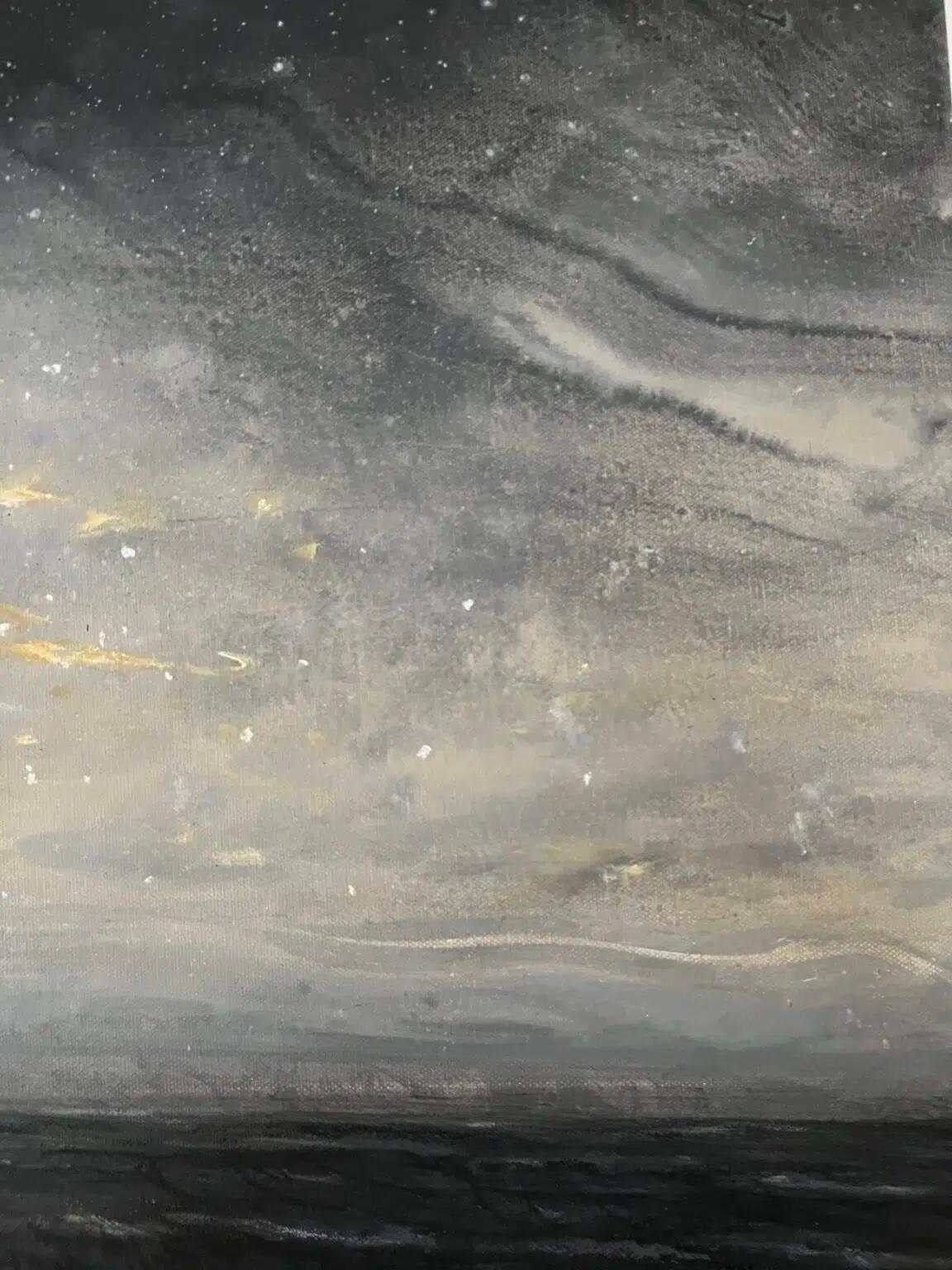 Dawn and dusk II by Franco Salas Borquez - Contemporary painting, ocean, waves im Angebot 7