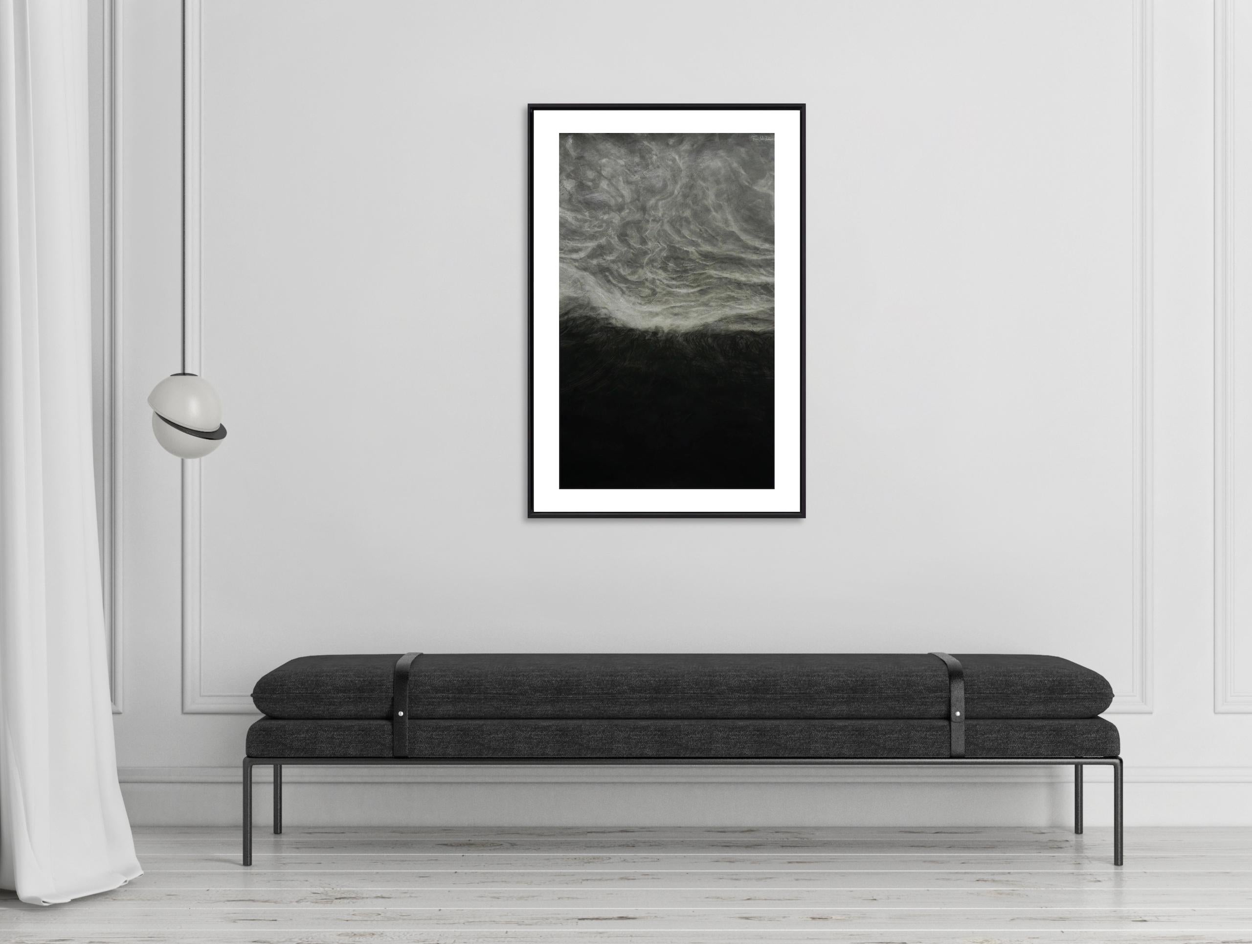 Fragmento de Franco Salas Borquez - Pintura contemporánea de paisaje marino, océano, ola en venta 1