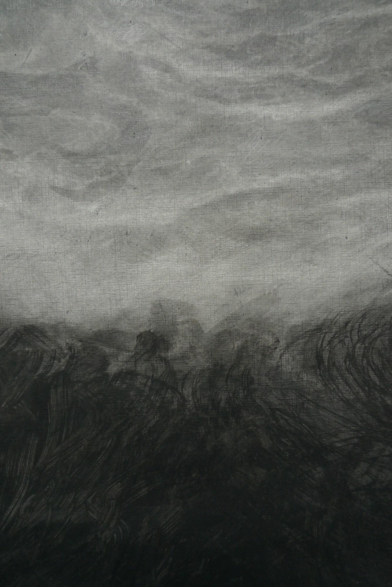 Fragmento de Franco Salas Borquez - Pintura contemporánea de paisaje marino, océano, ola en venta 3