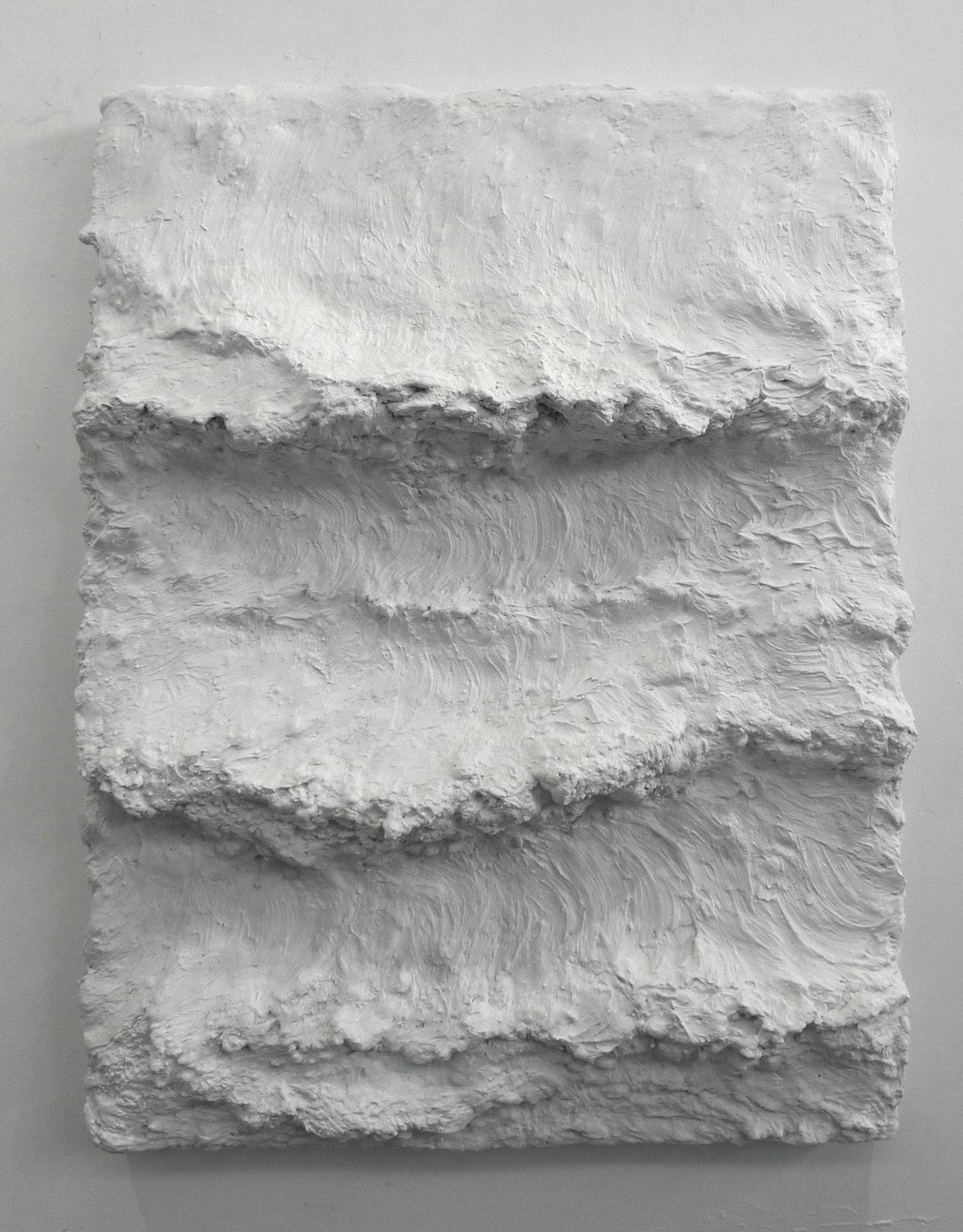 Matter and Spirit is a unique quartz sand, marble powder and binders painting by contemporary artist Franco Salas Borquez, dimensions are 80 × 64 × 10 cm (31.5 × 25.2 × 3.9 in). 
The artwork is signed, sold unframed and comes with a certificate of