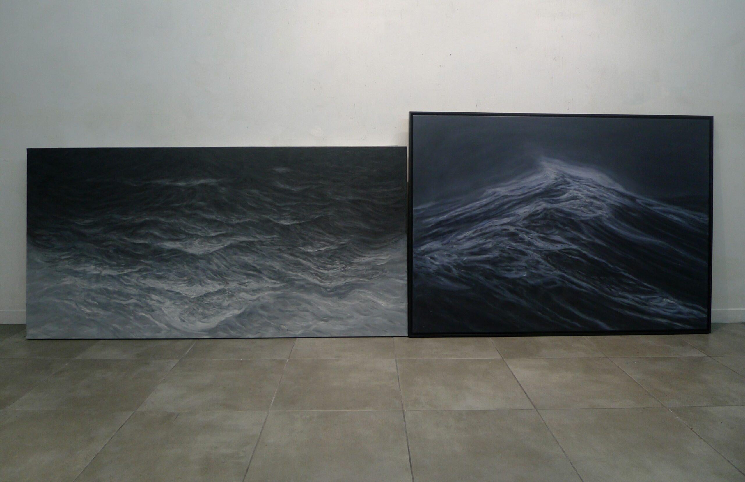 Perpetual by Franco Salas Borquez - Contemporary oil painting, seascape, waves For Sale 3