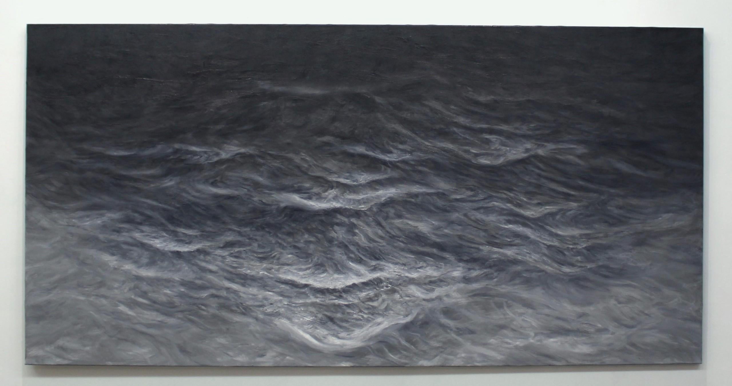 Perpetual by Franco Salas Borquez - Contemporary oil painting, seascape, waves For Sale 4