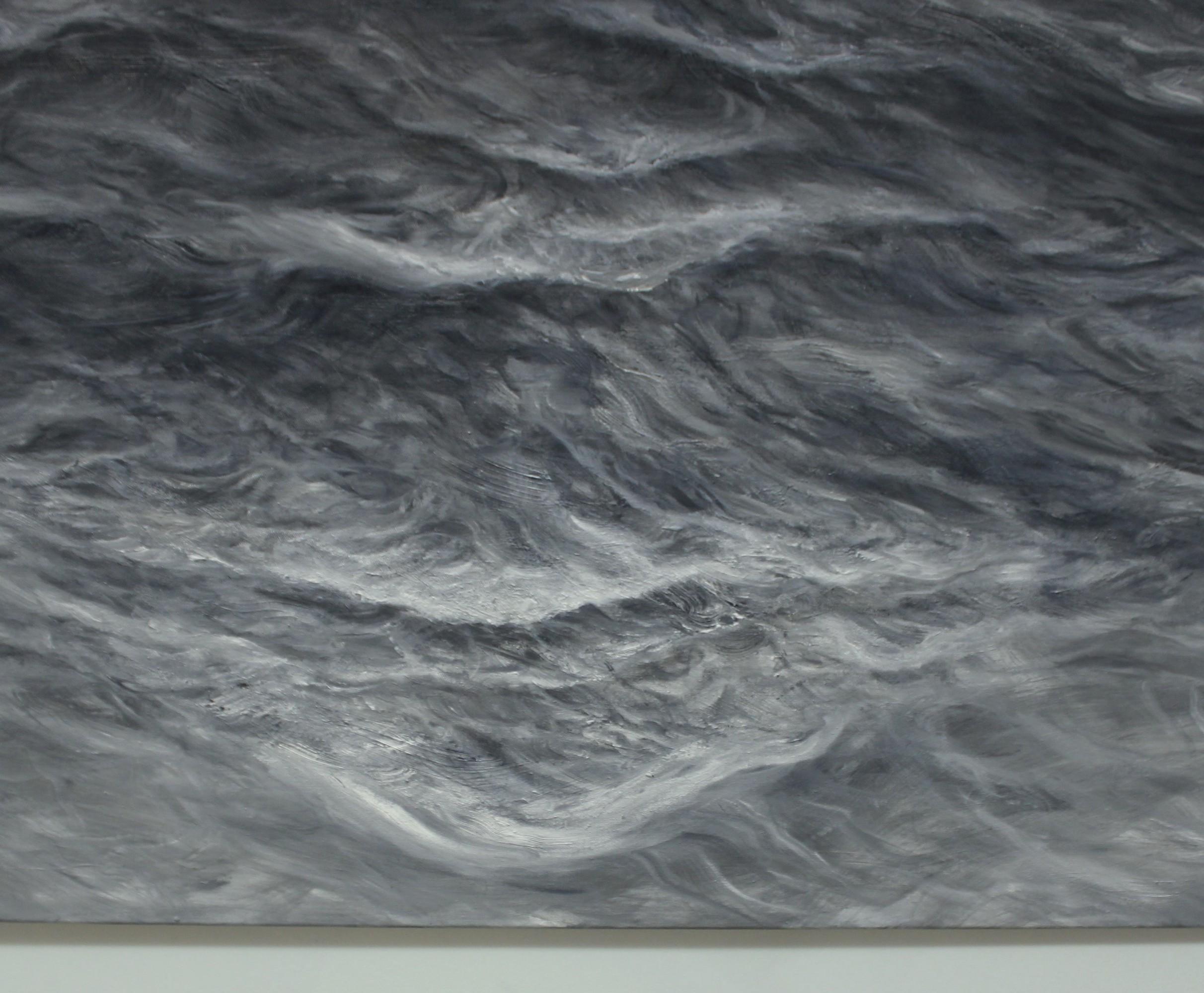 Perpetual by Franco Salas Borquez - Contemporary oil painting, seascape, waves For Sale 5
