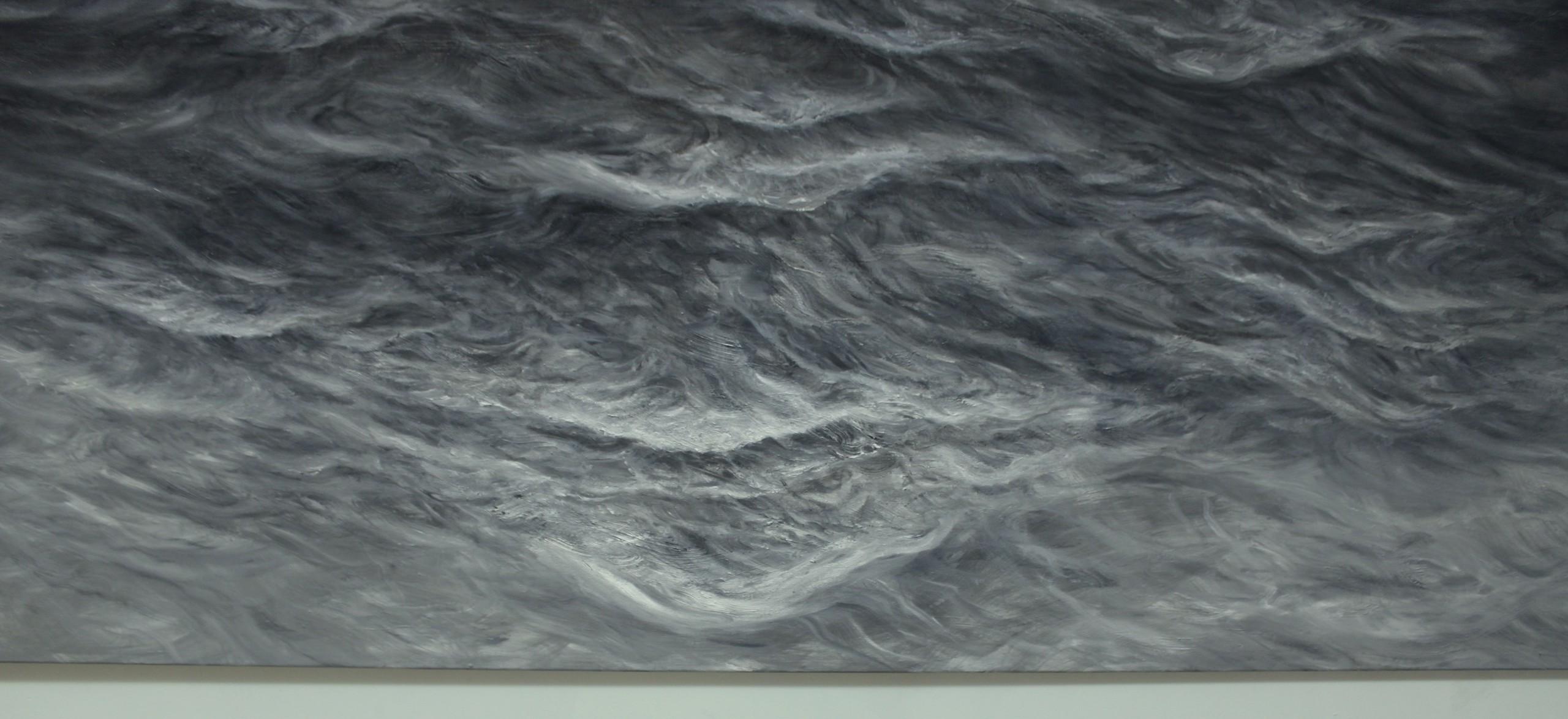 Perpetual by Franco Salas Borquez - Contemporary oil painting, seascape, waves For Sale 6