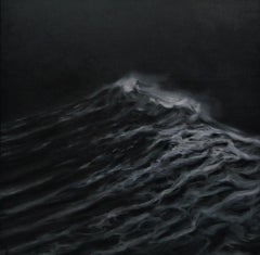 Rebellious Wind by F. S. Borquez - Contemporary Oil Painting, Ocean waves