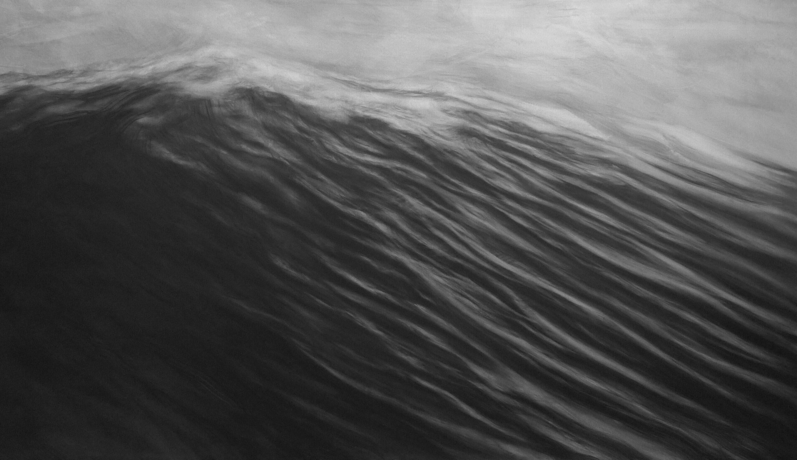 The breaking wave by Franco Salas Borquez - Contemporary oil painting, seascape