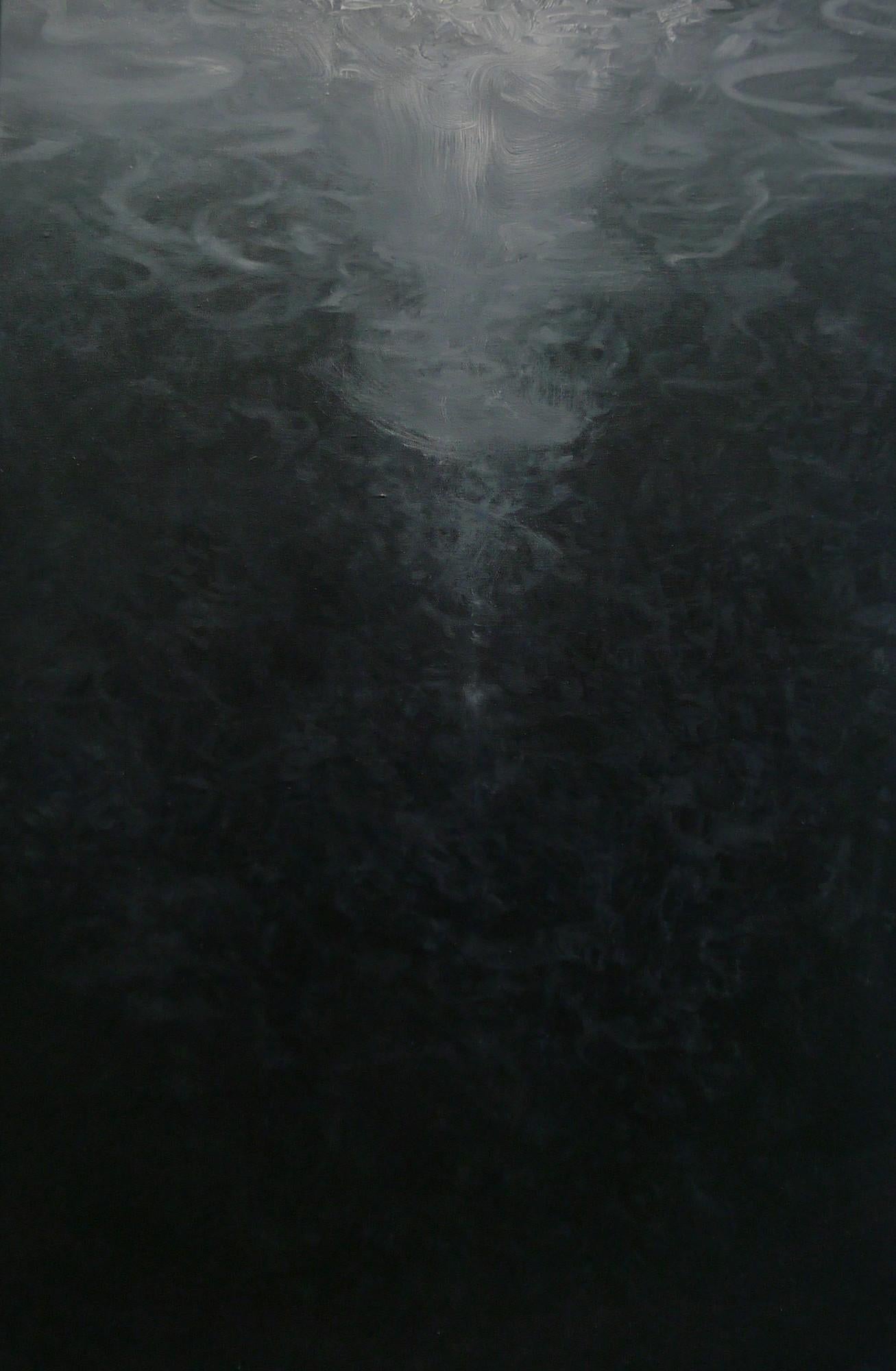 The Deep by Franco Salas Borquez - Contemporary seascape painting, ocean, wave im Angebot 1