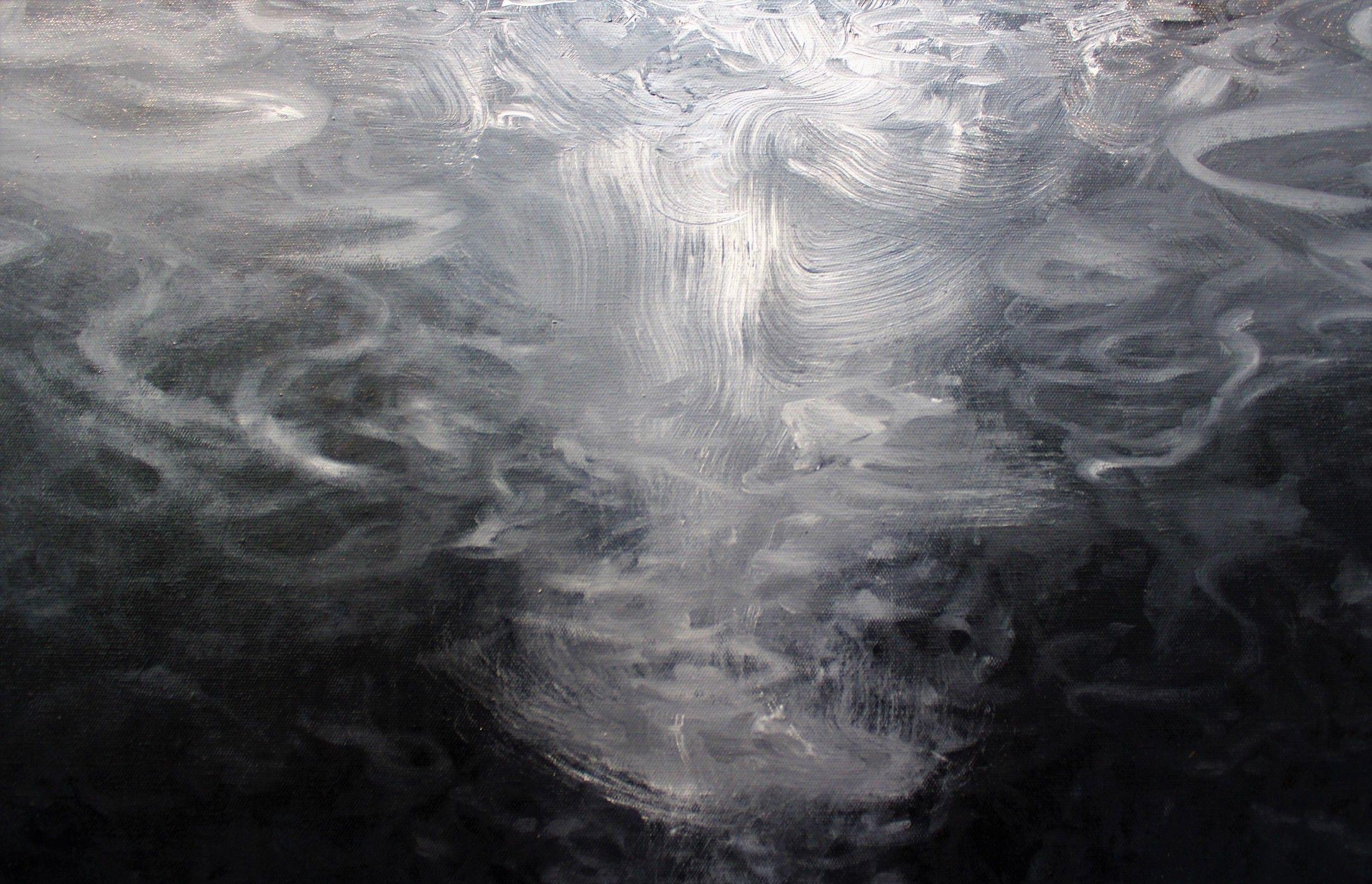 The Deep by Franco Salas Borquez - Contemporary seascape painting, ocean, wave im Angebot 5