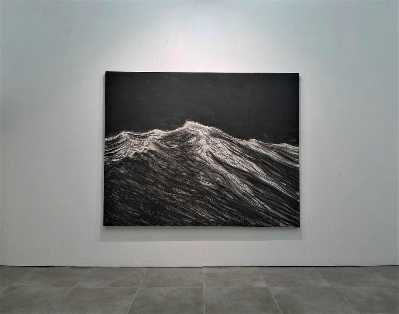 Las raíces de la corriente de Franco Salas Borquez - Pintura contemporánea de paisaje marino en venta 1
