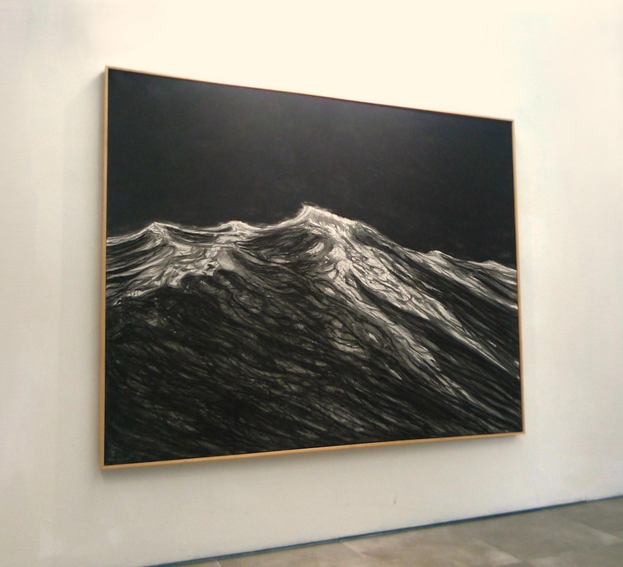 Las raíces de la corriente de Franco Salas Borquez - Pintura contemporánea de paisaje marino en venta 6