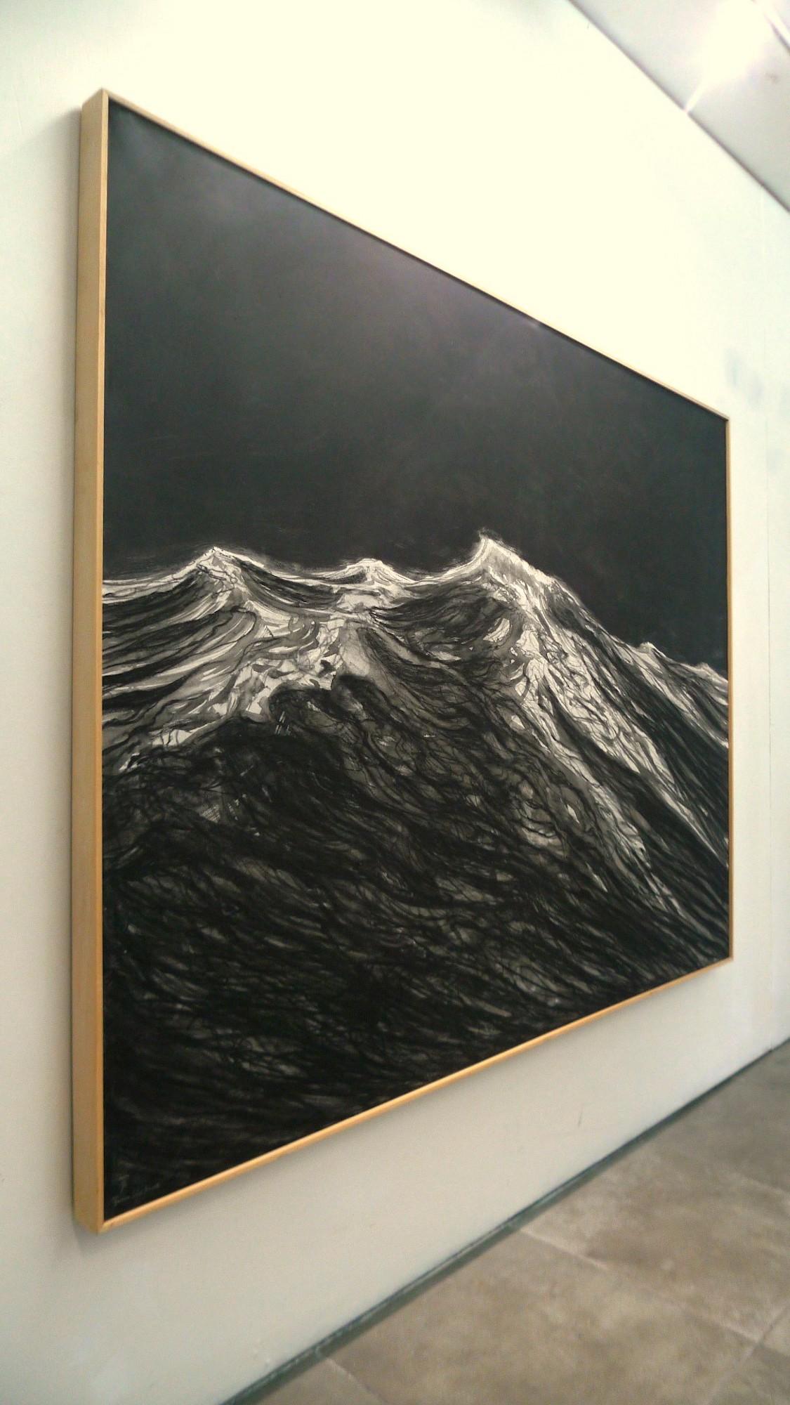 Las raíces de la corriente de Franco Salas Borquez - Pintura contemporánea de paisaje marino en venta 7