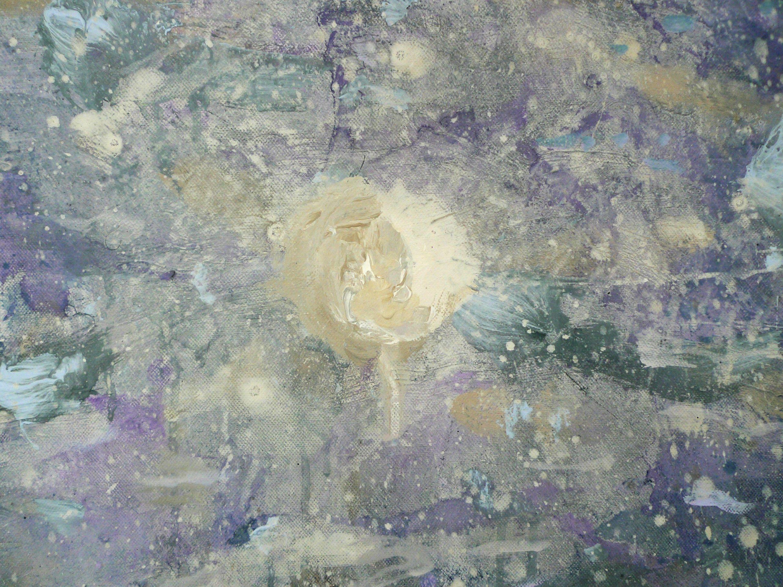 Die Sonne von Franco Salas Borquez - Acrylmalerei, Öl, Meereswellen, Meereslandschaft im Angebot 4