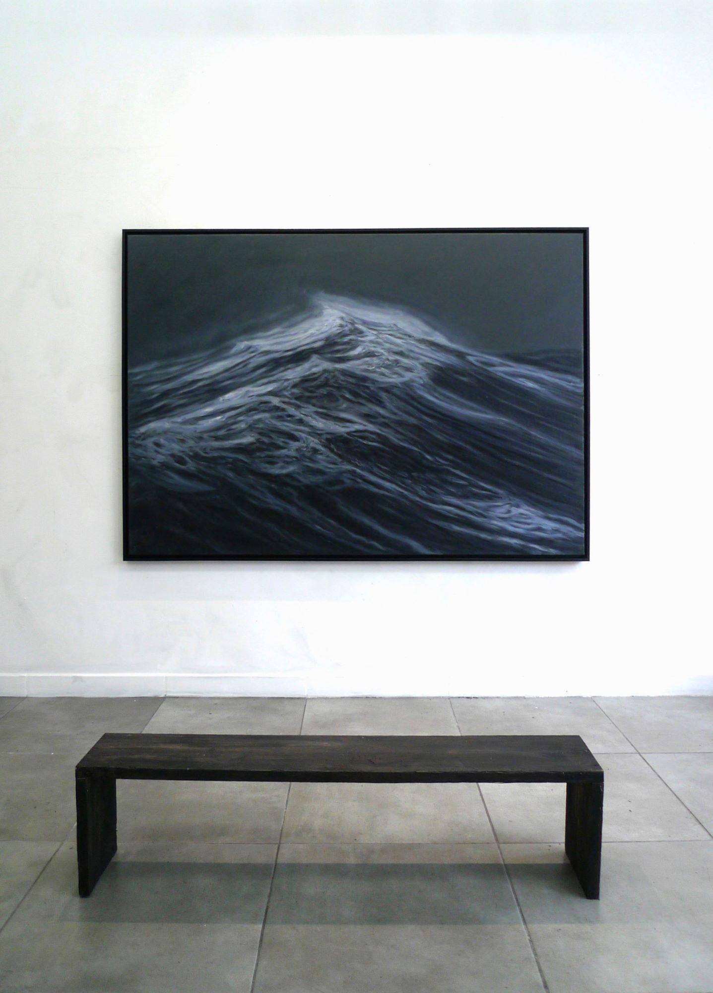 The unfathomable sea by Franco Salas Borquez - Contemporary oil painting, waves For Sale 1