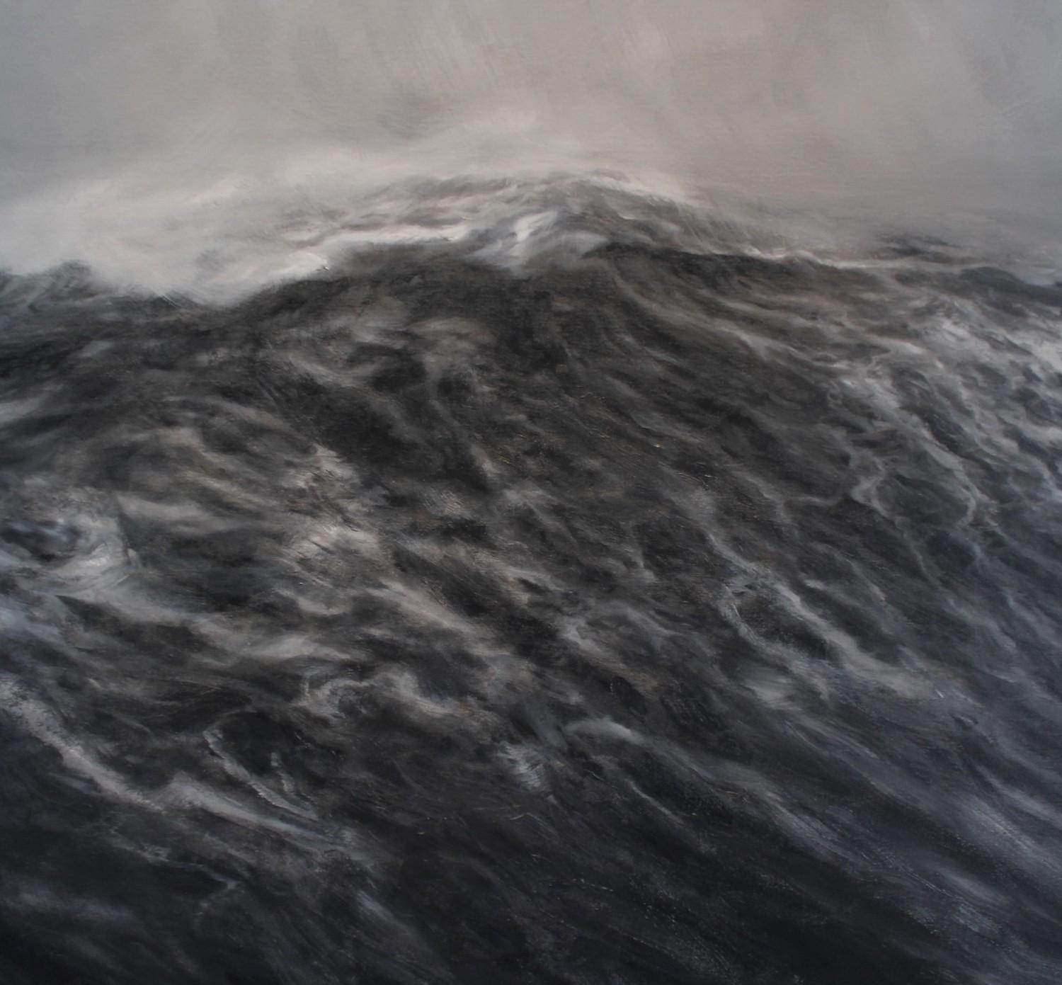 Unfurling by F. S. Borquez - Contemporary Oil Painting, Seascape, Ocean waves
