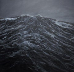Wander Wave par Franco Salas Borquez - Peinture à l'huile contemporaine, paysage marin