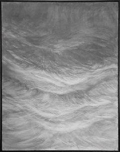 Waves by Franco Salas Borquez - Contemporary seascape painting, ocean, dark tone