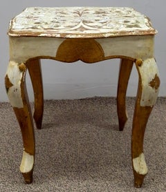 Franco Tacchi Italian Florentine Painted and Partial Gilt Low Side Table