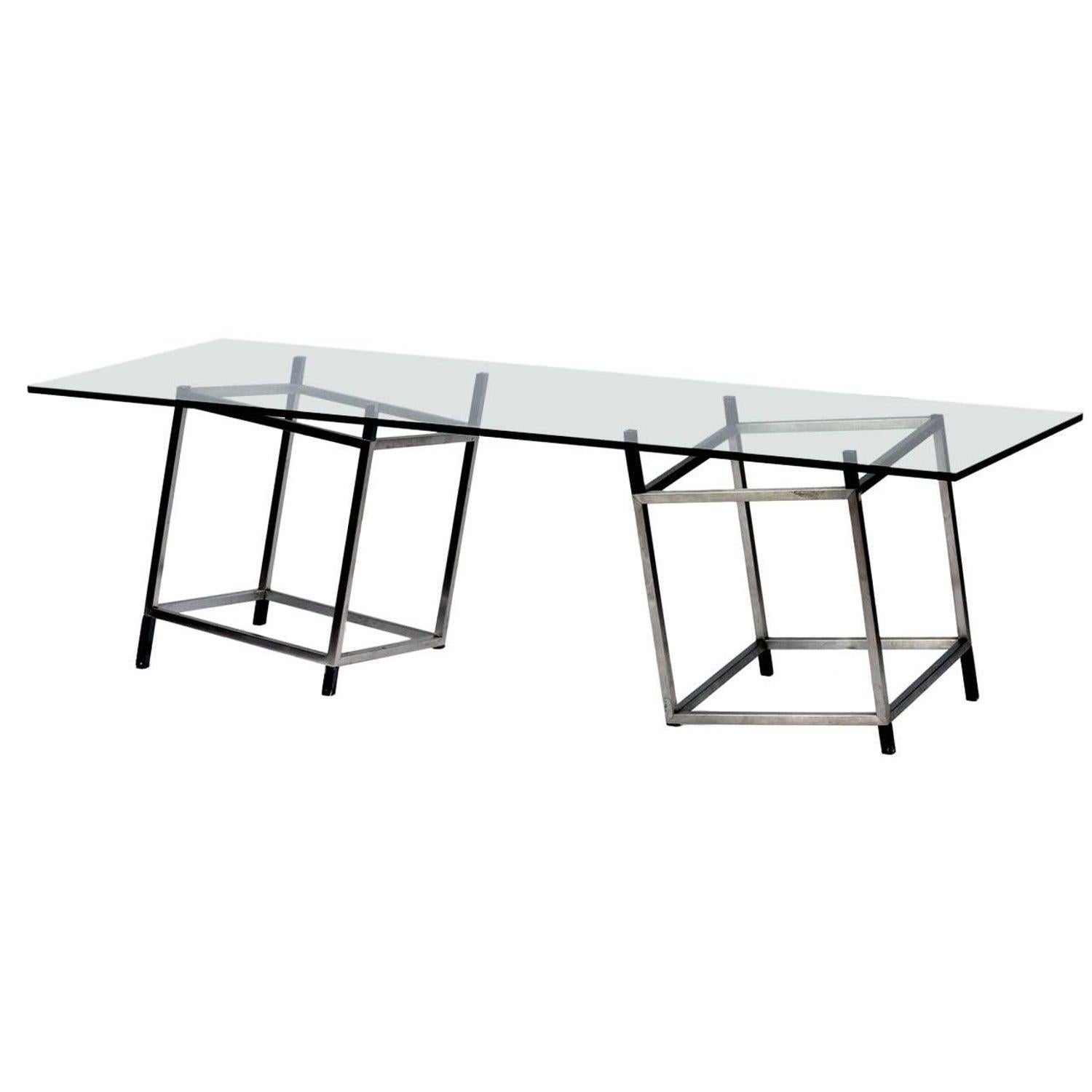 Modern François and Fréderic Morellet Table Model Détabilisation Tecno, Italy For Sale